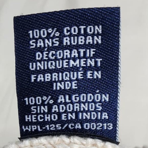 Chaps Men’s XXL Cotton Mock Neck Sweater Cream Elbow Patches Button Pullover - Picture 10 of 11